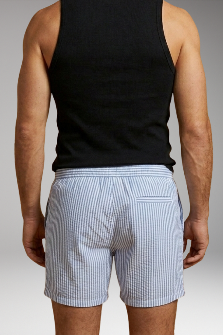 Men’s Swim Shorts with Elastic Waistband and Drawstring