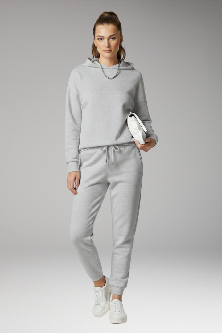 Women's Jogging Trousers with Adjustable Waist and Ribbed Cuffs