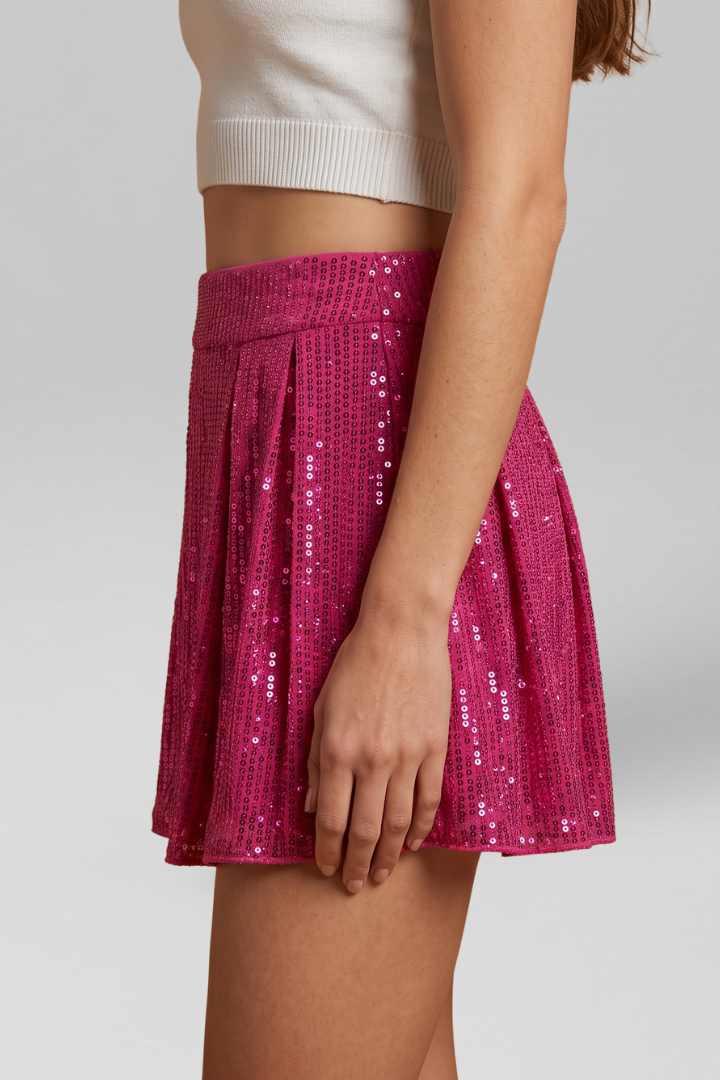 Women Party Sequined Shorts for Evening Holiday Special Occasion