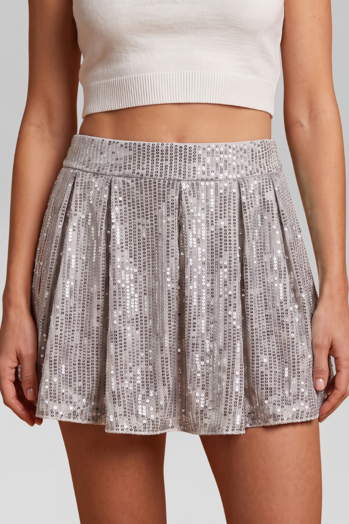 Women Party Sequined Shorts for Evening Holiday Special Occasion
