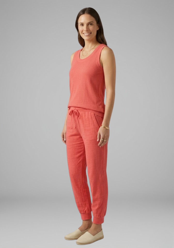 Women's Two-Piece Set with Sleeveless Top and Wide-Leg Trousers