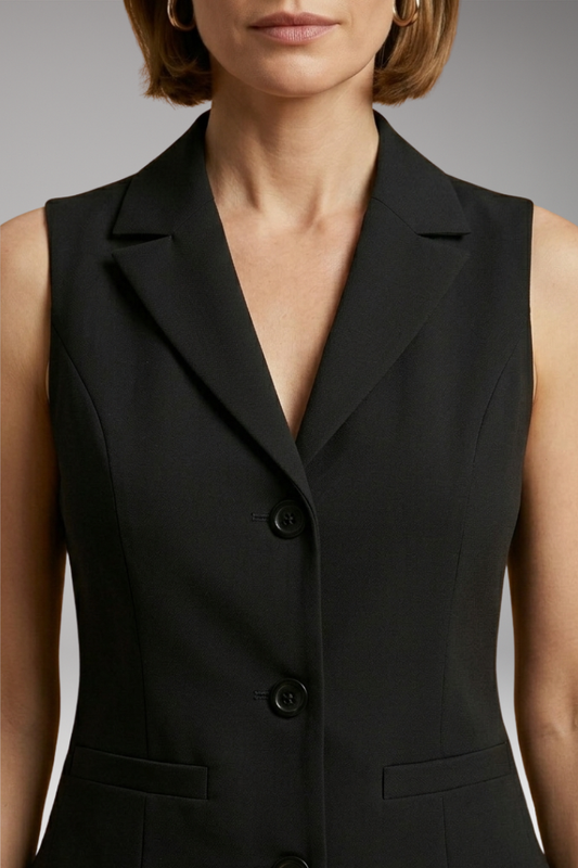 Women's Waistcoat with Button Closure