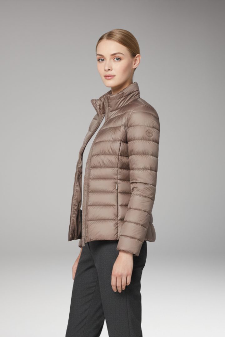 Women’s Jacket with Front Placket and Long Sleeves