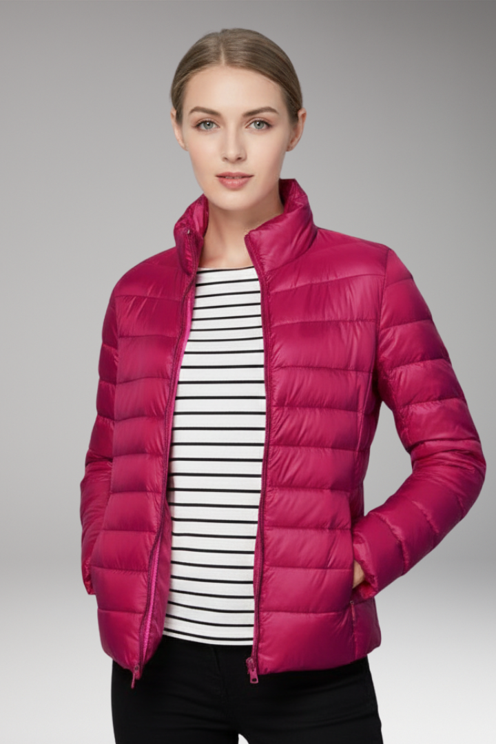Women’s Jacket with Front Placket and Long Sleeves