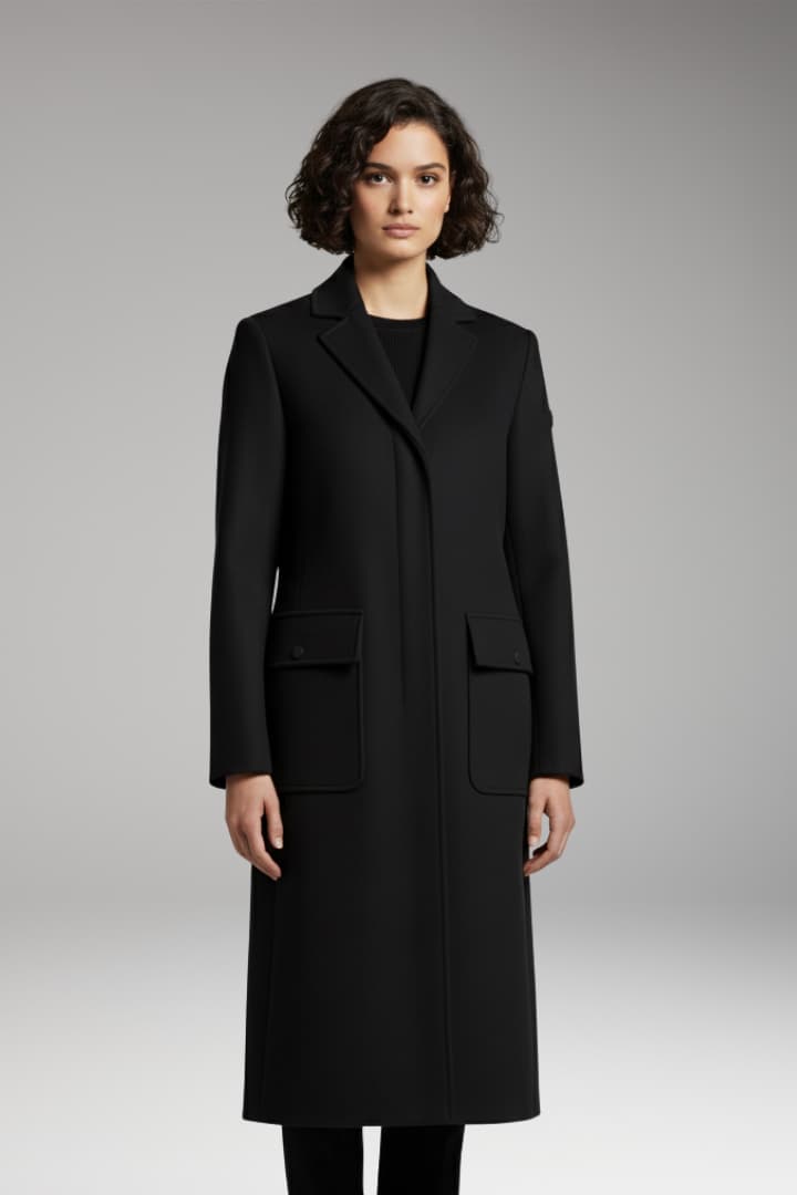Women’s Parka with Insulated Lining and Snap Closure