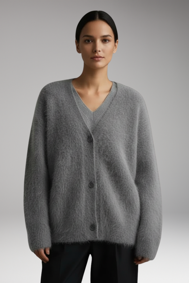 Women’s Jumper with Round Neck and Ribbed Hem