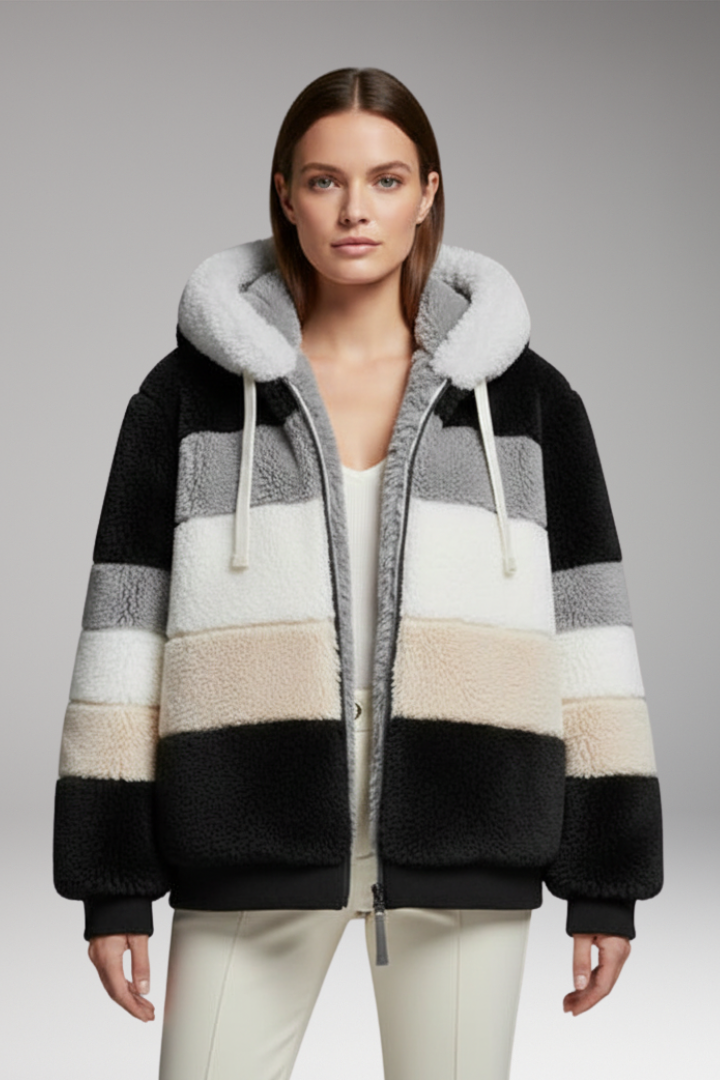 Women’s Winter Coat with Hood and Faux Fur Lining