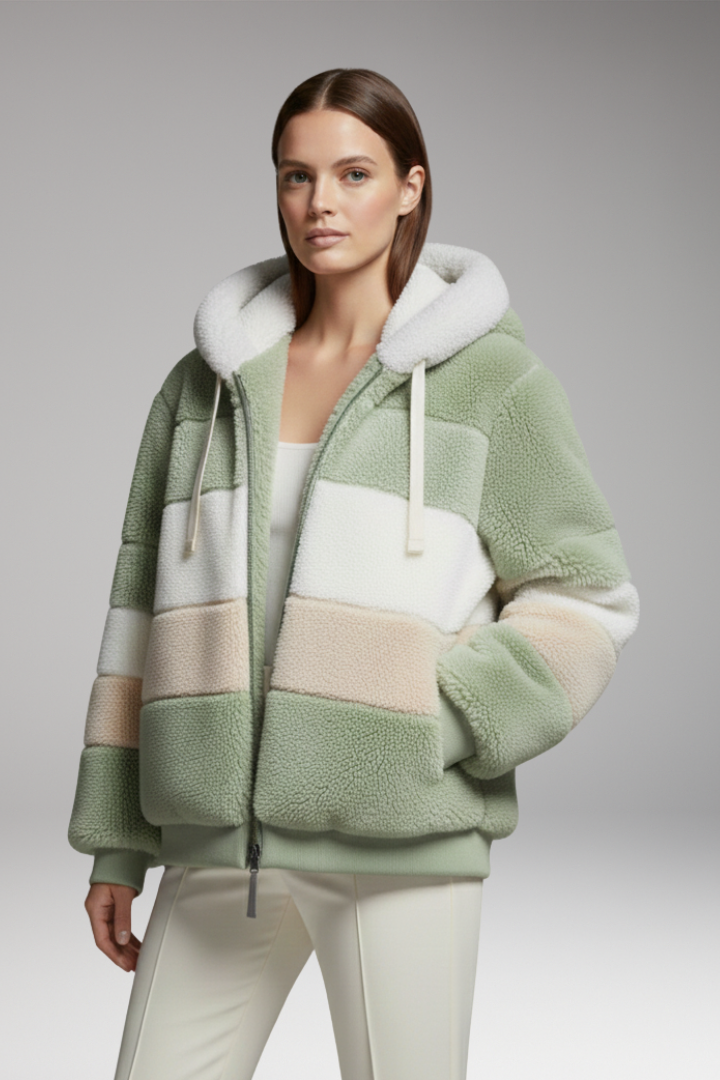 Women’s Winter Coat with Hood and Faux Fur Lining